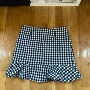 CHARLOTTE RUSSE GINGHAM MINI SKIRT